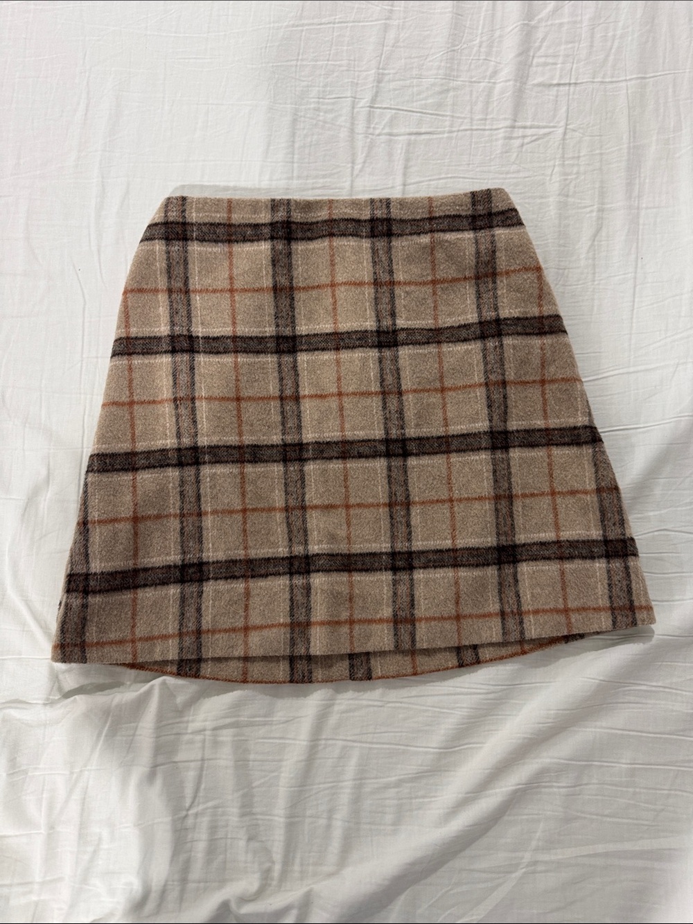 Primark Plaid Mini Skirt in Beige, Brown and Rust